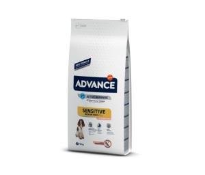 Advance Dog Med/Max Adult Sensitive 12кг - сьомга и ориз